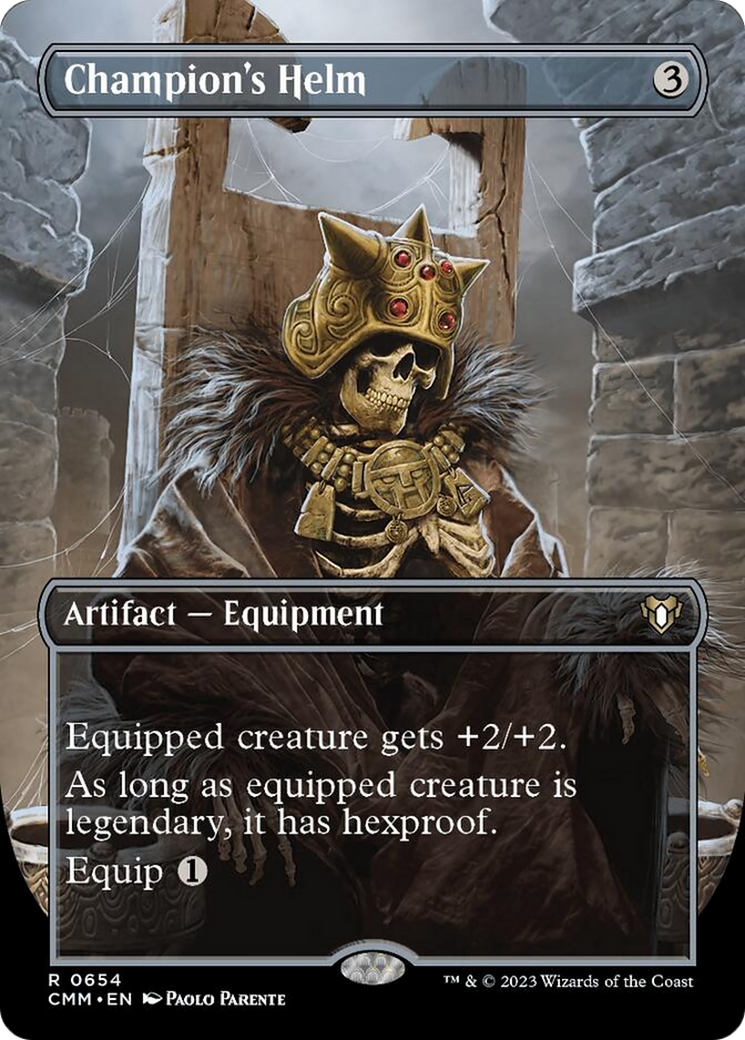 Champion's Helm (Borderless Alternate Art) [Commander Masters] | Exor Games Summserside