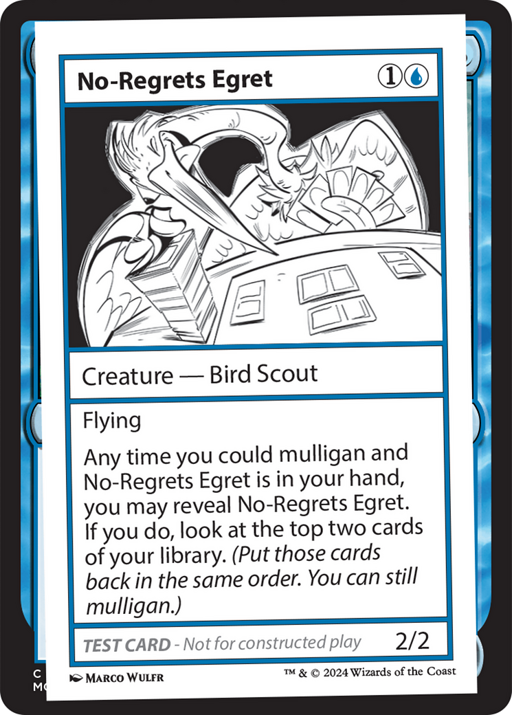 No-Regrets Egret [Mystery Booster 2 Playtest Cards] | Exor Games Summserside