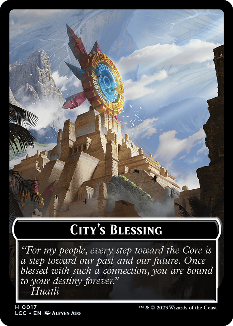 City's Blessing // Vampire (0004) Double-Sided Token [The Lost Caverns of Ixalan Commander Tokens] | Exor Games Summserside