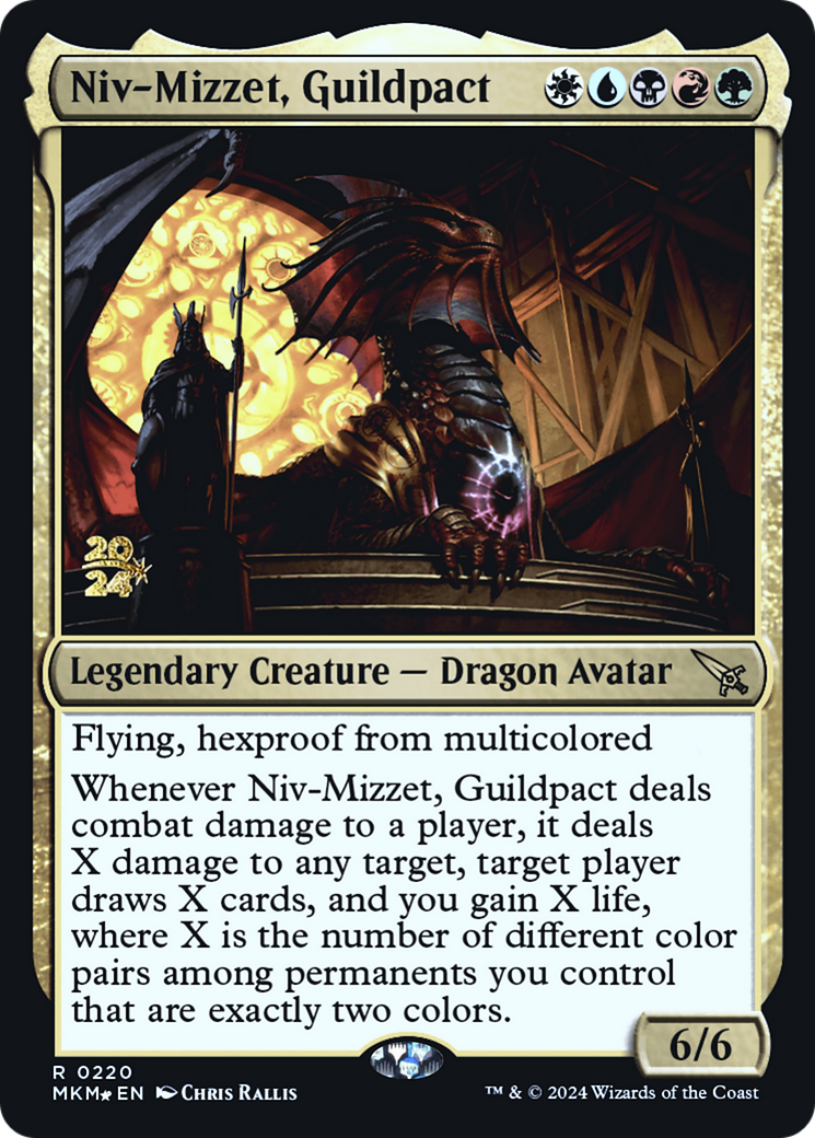 Niv-Mizzet, Guildpact [Murders at Karlov Manor Prerelease Promos] | Exor Games Summserside