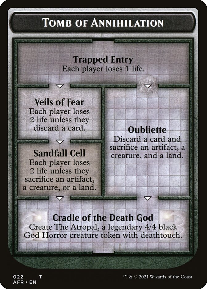 Dungeon of the Mad Mage // Tomb of Annihilation Double-Sided Token [Dungeons & Dragons: Adventures in the Forgotten Realms Tokens] | Exor Games Summserside