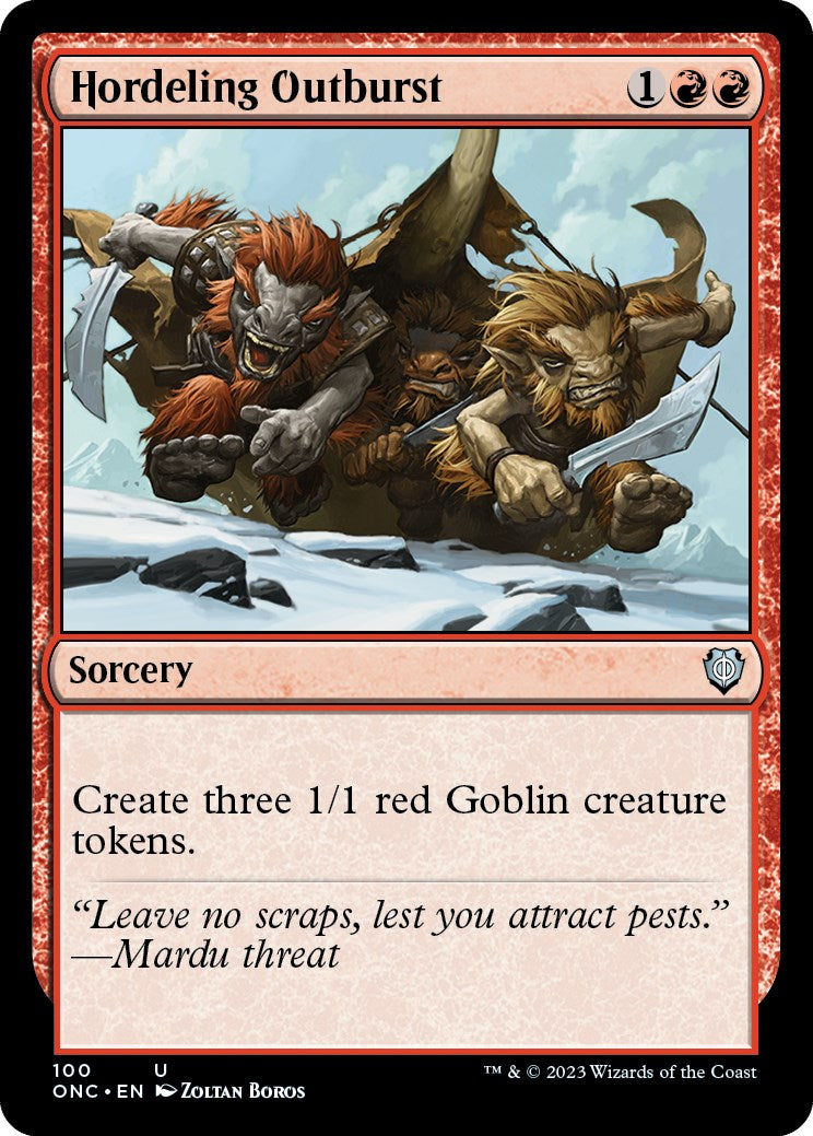 Hordeling Outburst [Phyrexia: All Will Be One Commander] | Exor Games Summserside
