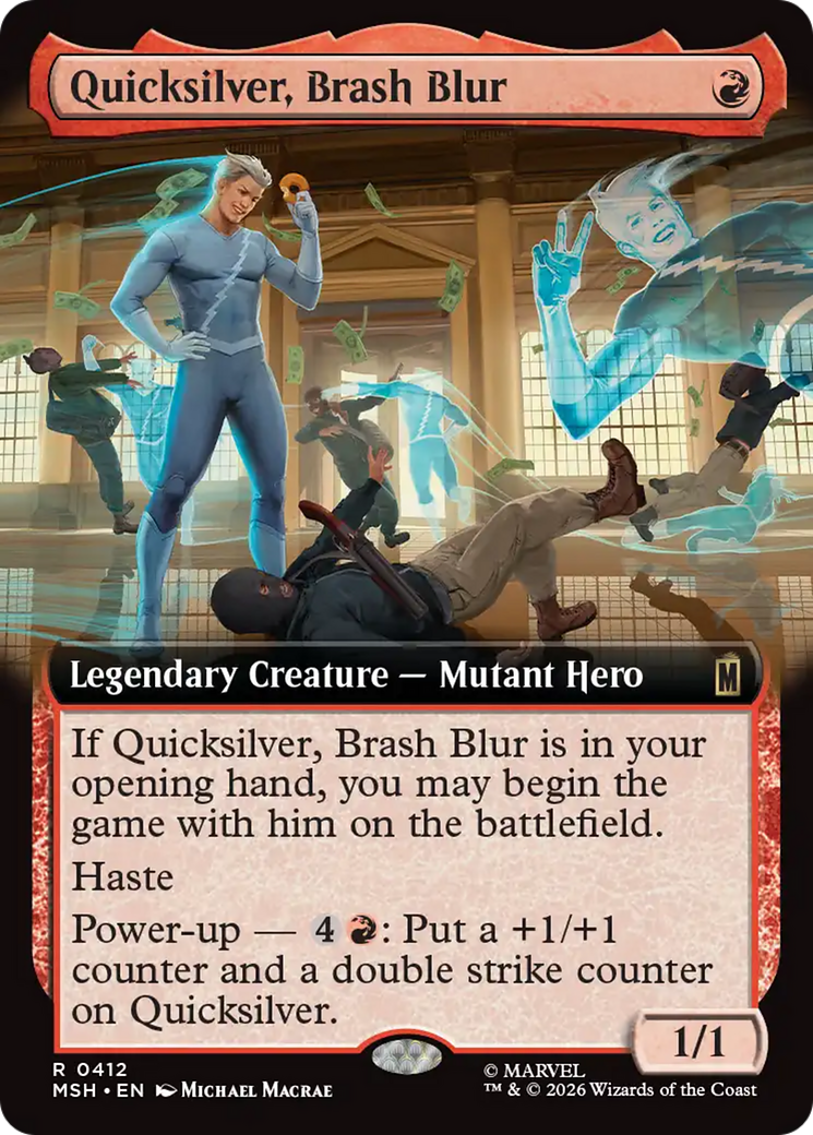 Quicksilver, Brash Blur (Extended Art) [Marvel Super Heroes] | Exor Games Summserside