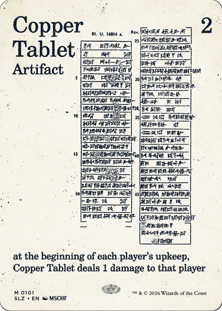 Copper Tablet (0101) [Secret Lair x MSCHF: The Zeta Set] | Exor Games Summserside
