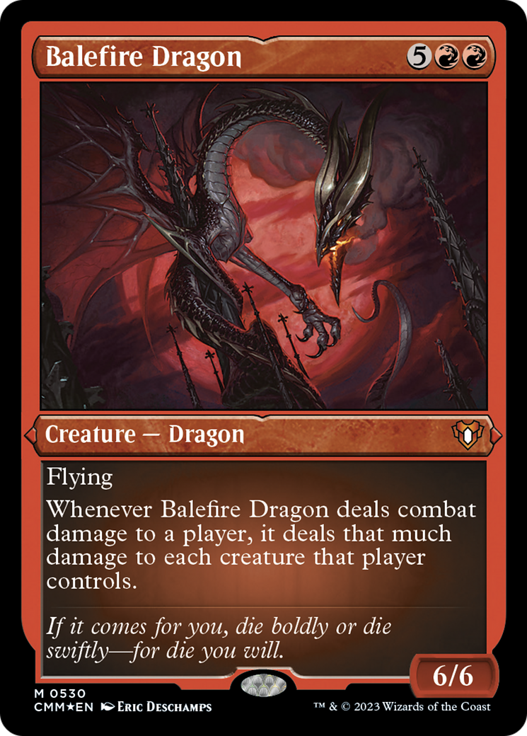 Balefire Dragon (Foil Etched) [Commander Masters] | Exor Games Summserside