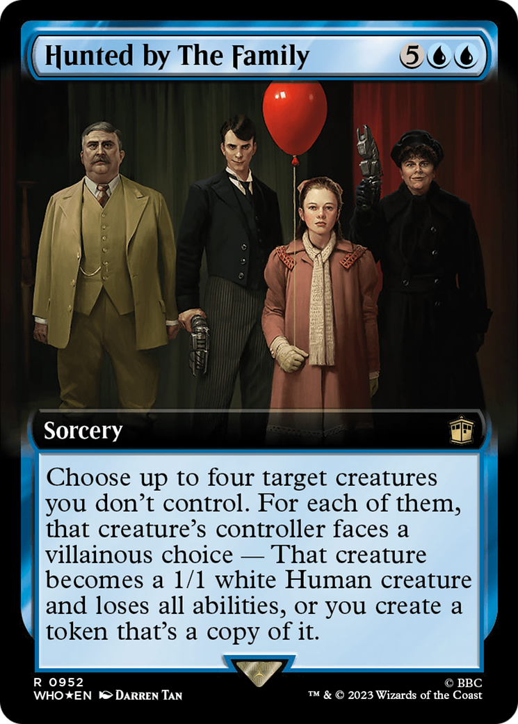 Hunted by The Family (Extended Art) (Surge Foil) [Doctor Who] | Exor Games Summserside