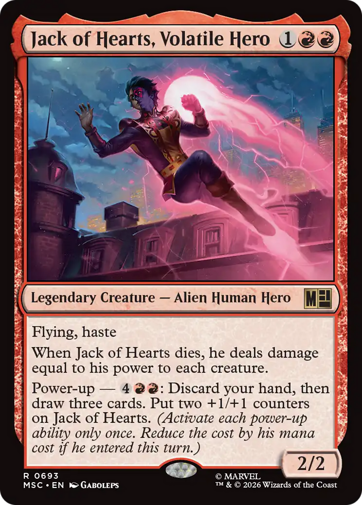 Jack of Hearts, Volatile Hero [Marvel Super Heroes Commander] | Exor Games Summserside