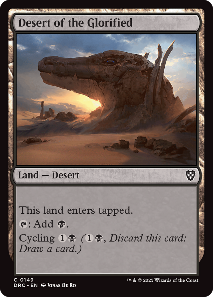 Desert of the Glorified [Aetherdrift Commander] | Exor Games Summserside