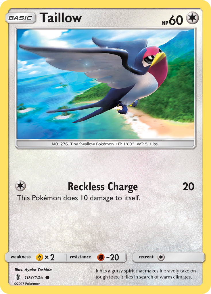 Taillow (103/145) [Sun & Moon: Guardians Rising] | Exor Games Summserside