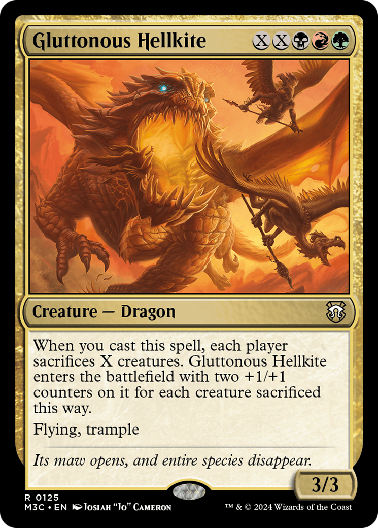 Gluttonous Hellkite [Modern Horizons 3 Commander] | Exor Games Summserside