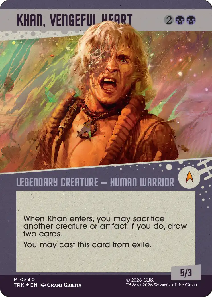 Khan, Vengeful Heart (Showcase) (Surge Foil) [Star Trek] | Exor Games Summserside