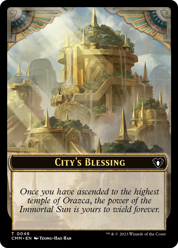 City's Blessing // Construct (0075) Double-Sided Token [Commander Masters Tokens] | Exor Games Summserside