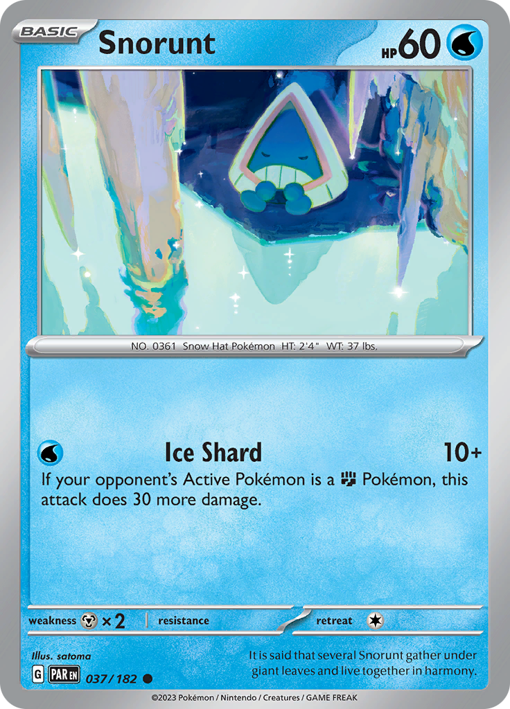 Snorunt (037/182) [Scarlet & Violet: Paradox Rift] | Exor Games Summserside