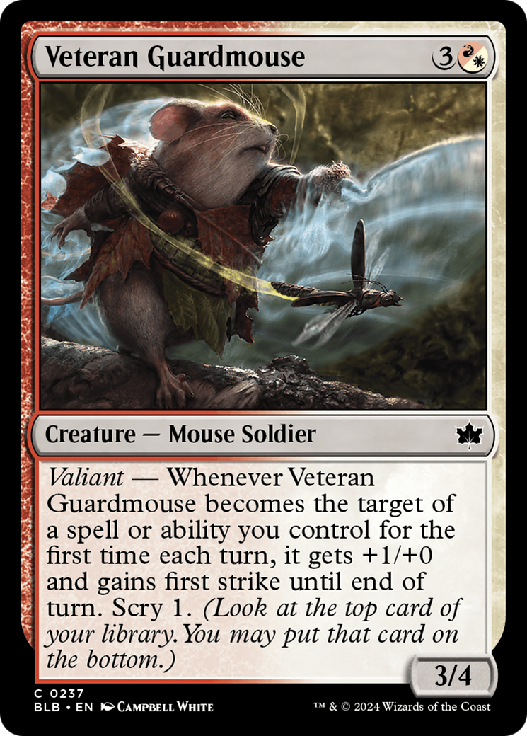 Veteran Guardmouse [Bloomburrow] | Exor Games Summserside