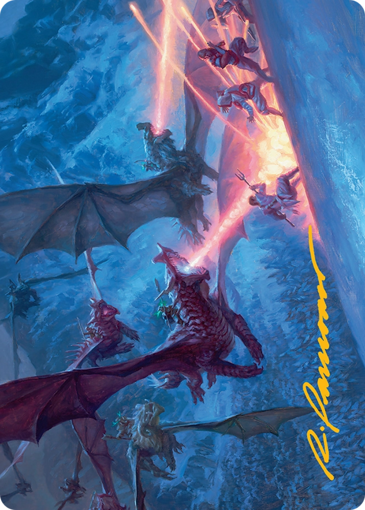 Dragonback Assault Art Card (22/54) [Tarkir: Dragonstorm Art Series] | Exor Games Summserside