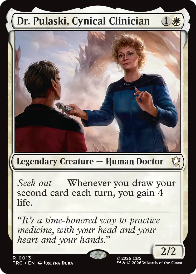 Dr. Pulaski, Cynical Clinician (Surge Foil) [Star Trek Commander] | Exor Games Summserside