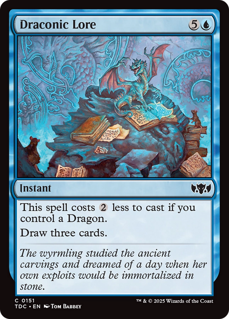 Draconic Lore [Tarkir: Dragonstorm Commander] | Exor Games Summserside