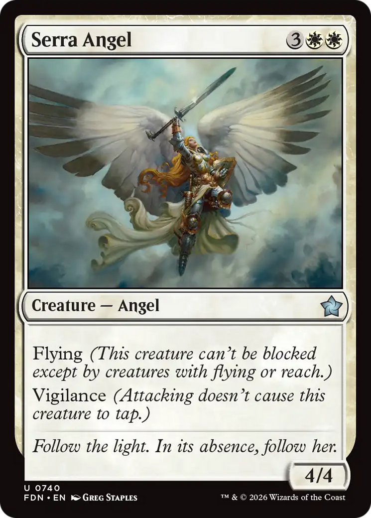 Serra Angel (0740) [Foundations] | Exor Games Summserside