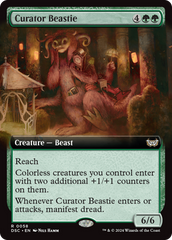 Curator Beastie (Extended Art) [Duskmourn: House of Horror Commander] | Exor Games Summserside