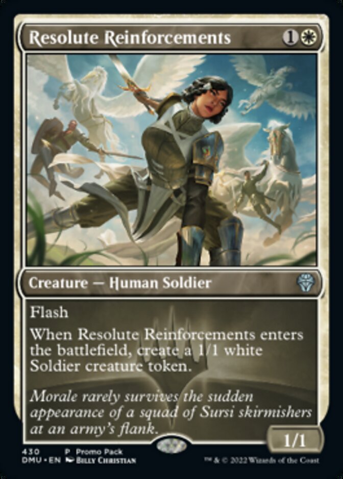 Resolute Reinforcements (Promo Pack) [Dominaria United Promos] | Exor Games Summserside