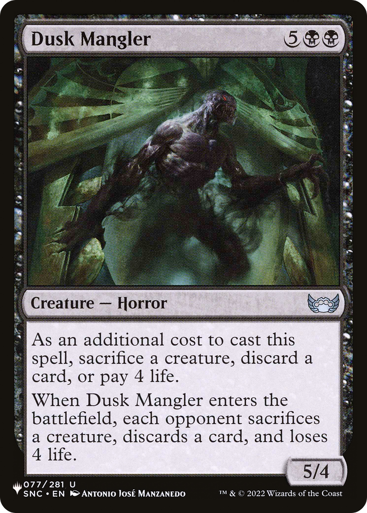 Dusk Mangler [The List Reprints] | Exor Games Summserside