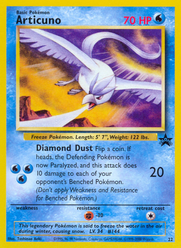 Articuno (22) [Wizards of the Coast: Black Star Promos] | Exor Games Summserside