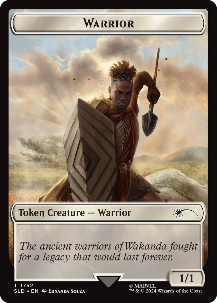 Warrior Token (Rainbow Foil) [Secret Lair Drop Series] | Exor Games Summserside