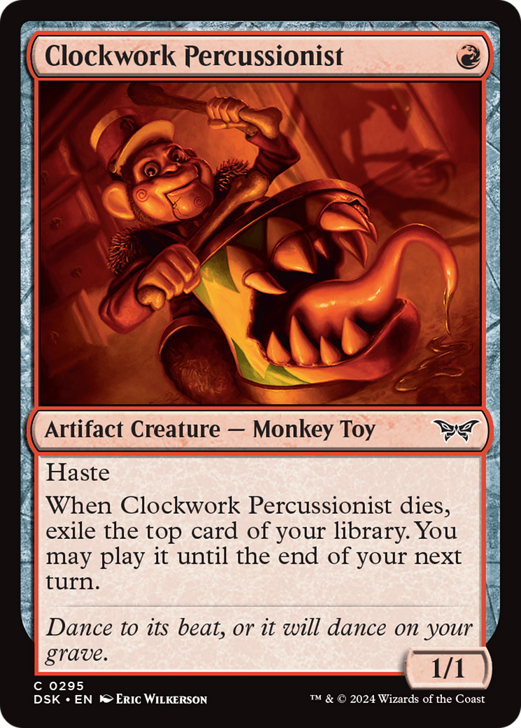 Clockwork Percussionist (0295) [Duskmourn: House of Horror] | Exor Games Summserside