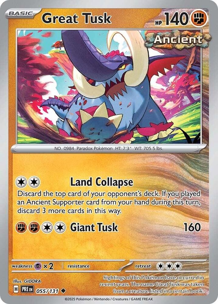 Great Tusk (055/131) [Scarlet & Violet: Prismatic Evolutions] | Exor Games Summserside
