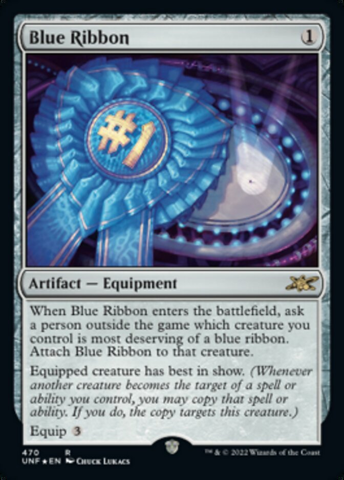 Blue Ribbon (Galaxy Foil) [Unfinity] | Exor Games Summserside