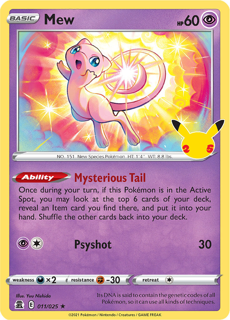 Mew (011/025) [Celebrations: 25th Anniversary] | Exor Games Summserside