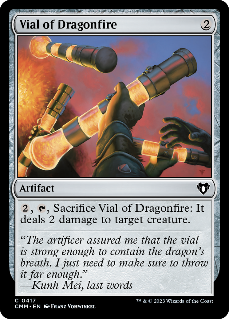 Vial of Dragonfire [Commander Masters] | Exor Games Summserside