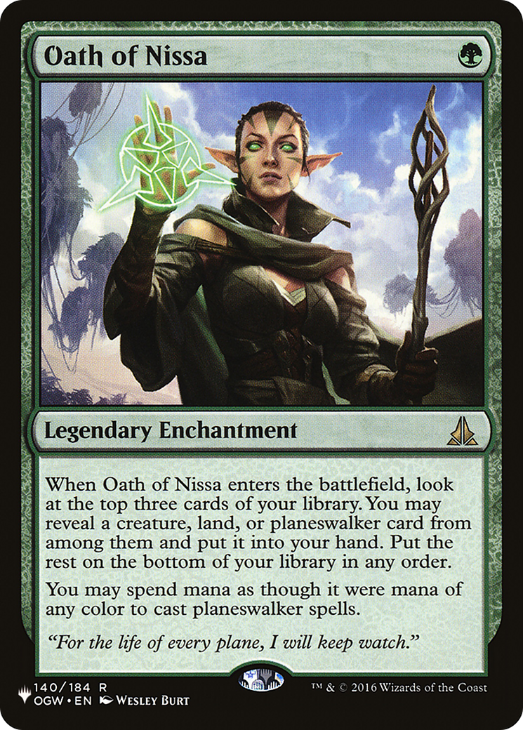 Oath of Nissa [The List] | Exor Games Summserside