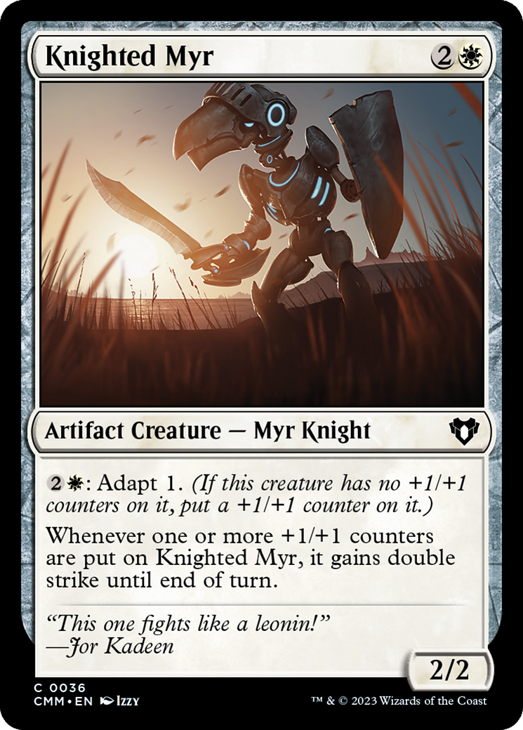 Knighted Myr [Commander Masters] | Exor Games Summserside