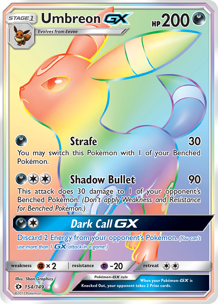 Umbreon GX (154/149) [Sun & Moon: Base Set] | Exor Games Summserside