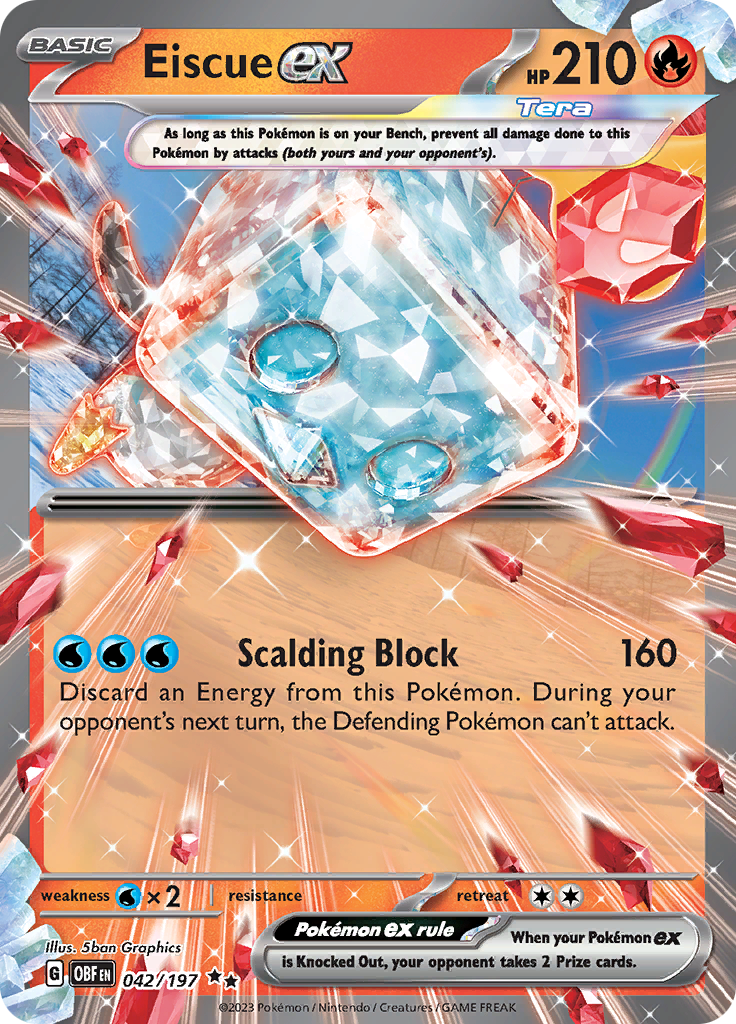 Eiscue ex (042/197) [Scarlet & Violet: Obsidian Flames] | Exor Games Summserside