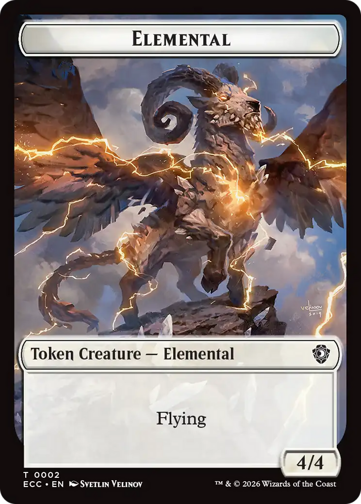 Elemental (0002) // Elemental (0009) Double-Sided Token [Lorwyn Eclipsed Tokens] | Exor Games Summserside