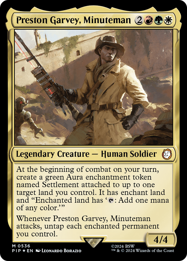 Preston Garvey, Minuteman (Surge Foil) [Fallout] | Exor Games Summserside