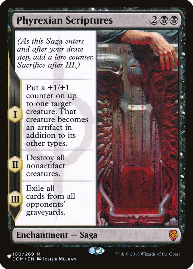 Phyrexian Scriptures [The List] | Exor Games Summserside