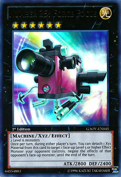 Number 25: Force Focus [GAOV-EN045] Ultra Rare | Exor Games Summserside