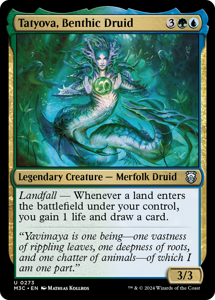 Tatyova, Benthic Druid (Ripple Foil) [Modern Horizons 3 Commander] | Exor Games Summserside