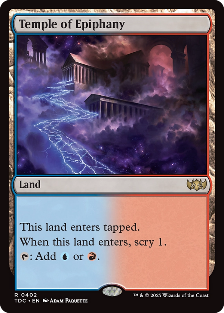 Temple of Epiphany [Tarkir: Dragonstorm Commander] | Exor Games Summserside