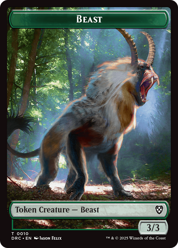 Beast (0010) // Servo Double-Sided Token [Aetherdrift Tokens] | Exor Games Summserside