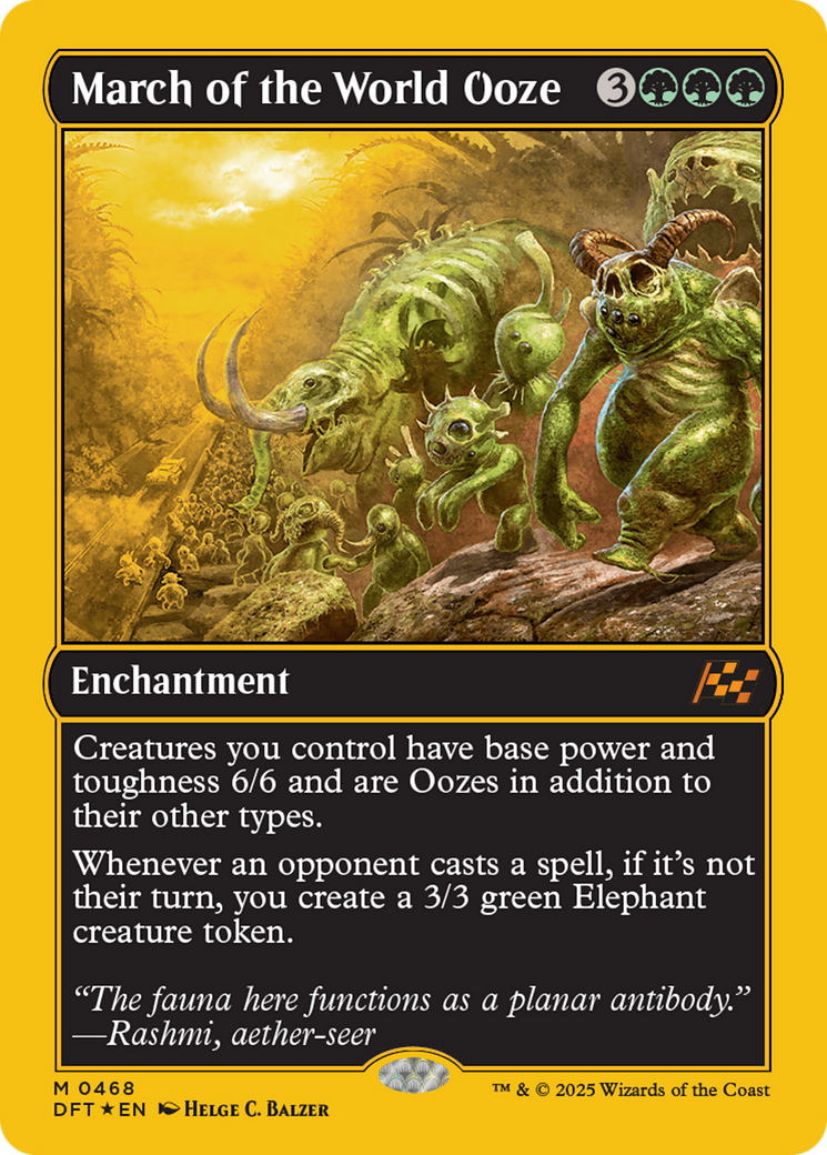 March of the World Ooze (First-Place Foil) [Aetherdrift] | Exor Games Summserside