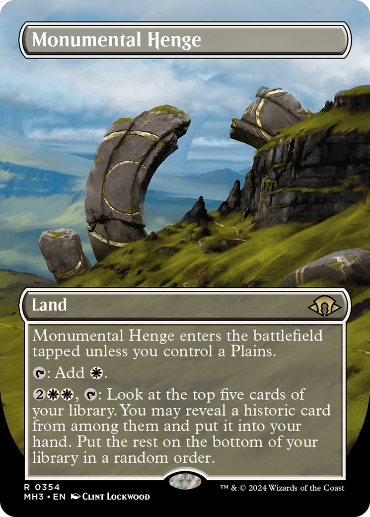 Monumental Henge (Borderless) [Modern Horizons 3] | Exor Games Summserside