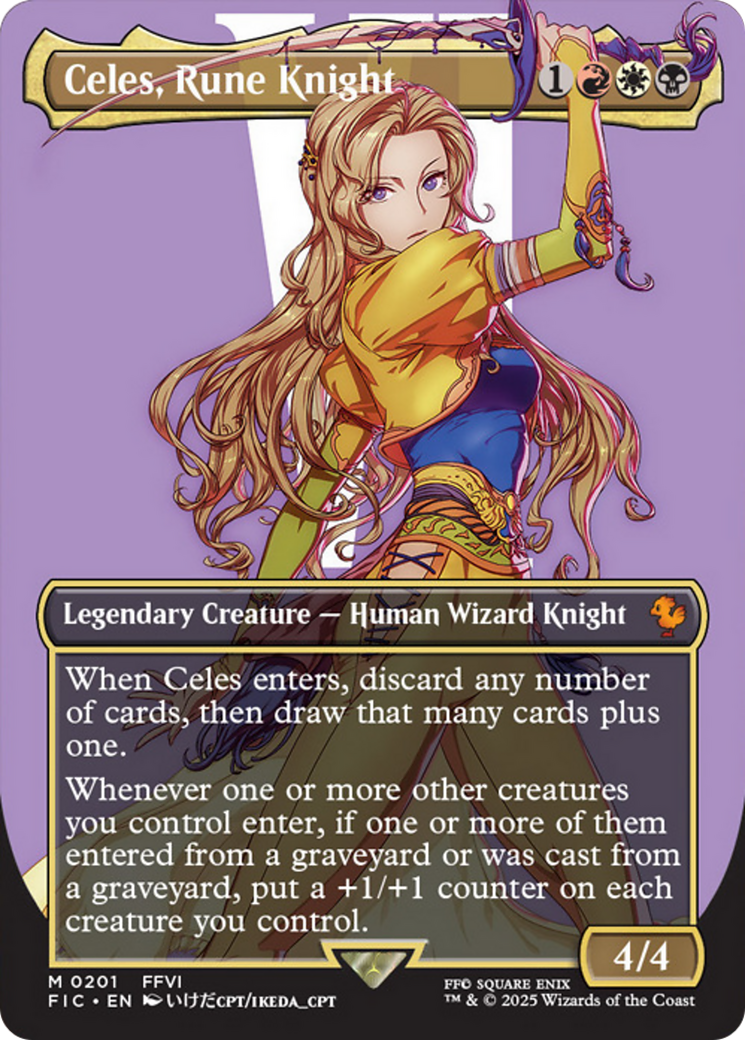 Celes, Rune Knight (Borderless) [FINAL FANTASY Commander] | Exor Games Summserside