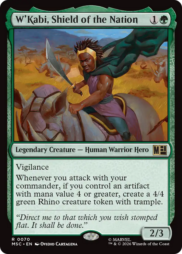 W'Kabi, Shield of the Nation (Surge Foil) [Marvel Super Heroes Commander] | Exor Games Summserside