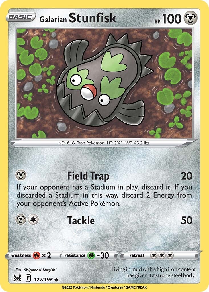 Galarian Stunfisk (127/196) [Sword & Shield: Lost Origin] | Exor Games Summserside