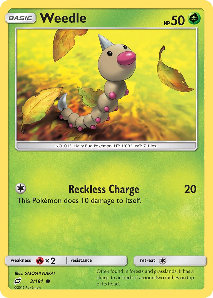 Weedle (3/181) [Sun & Moon: Team Up] | Exor Games Summserside