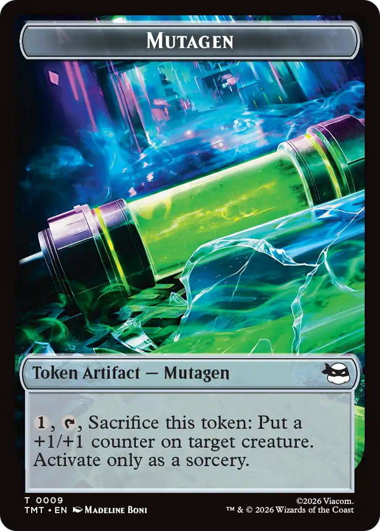 Ninja // Mutagen Double-Sided Token [Teenage Mutant Ninja Turtles Tokens] | Exor Games Summserside